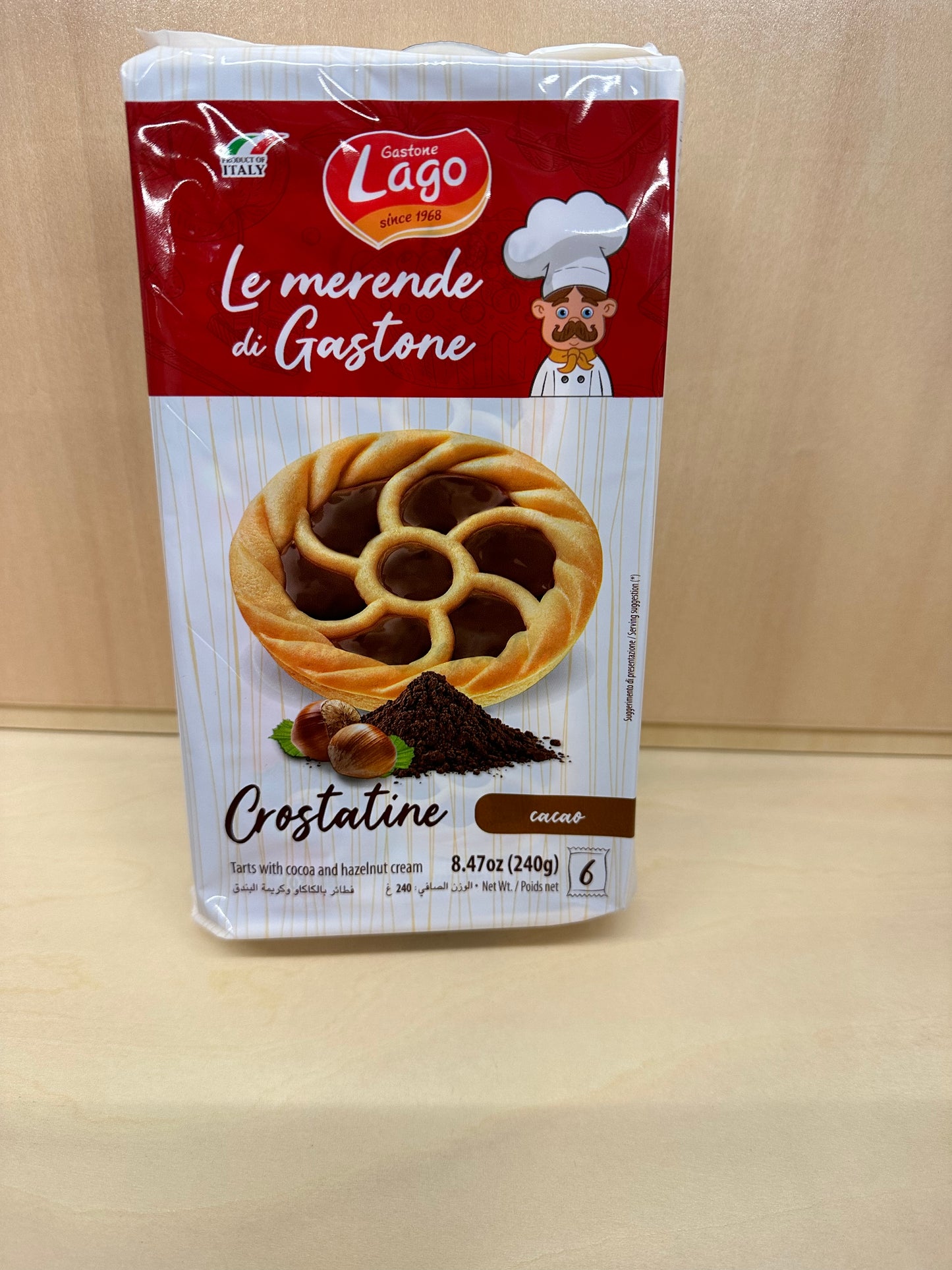 e Crostatine Cacao Kakao/ Albicocca -Törtchen 240gr