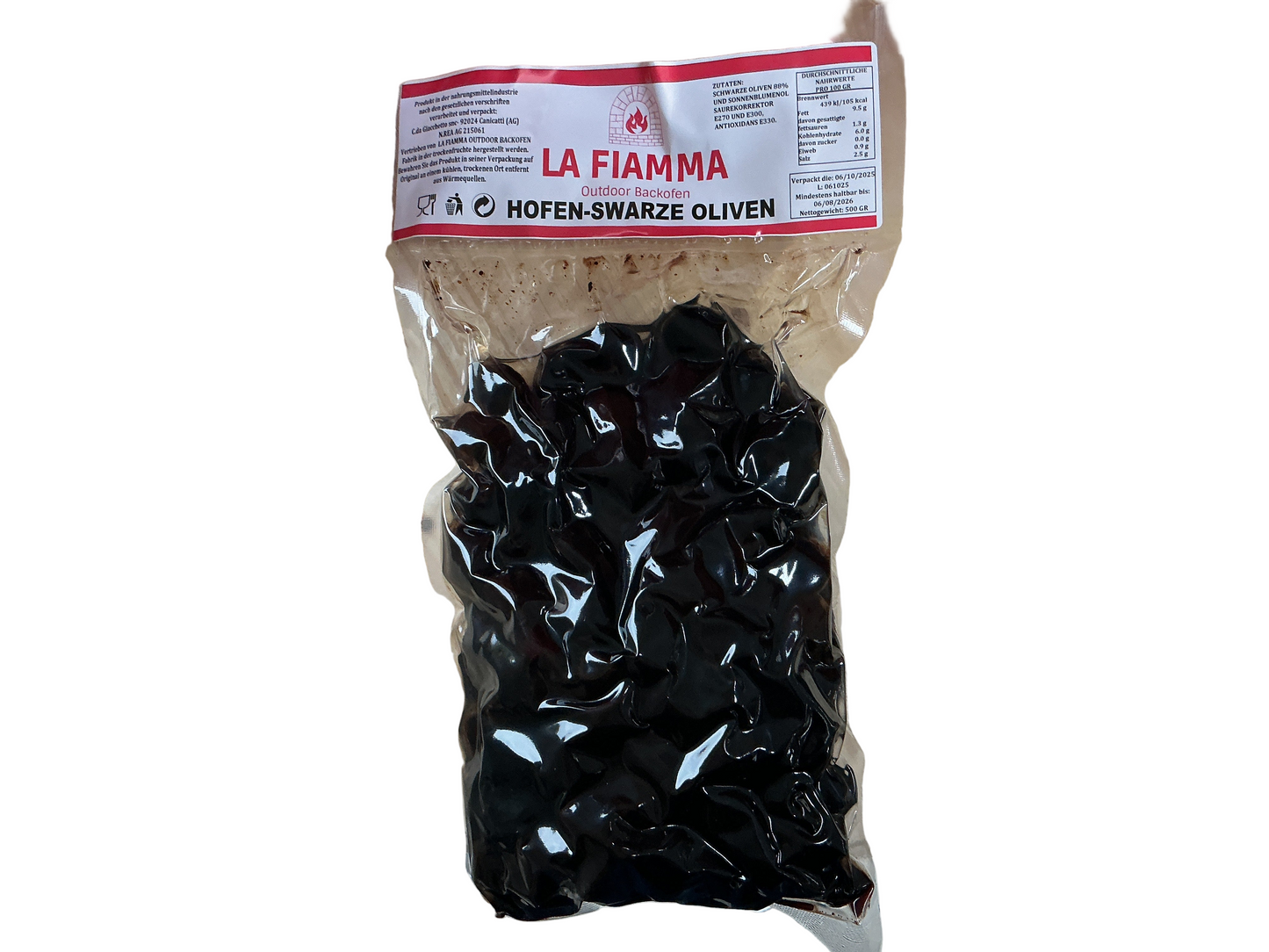 Ofen-Schwarze Oliven bäuerliche Art