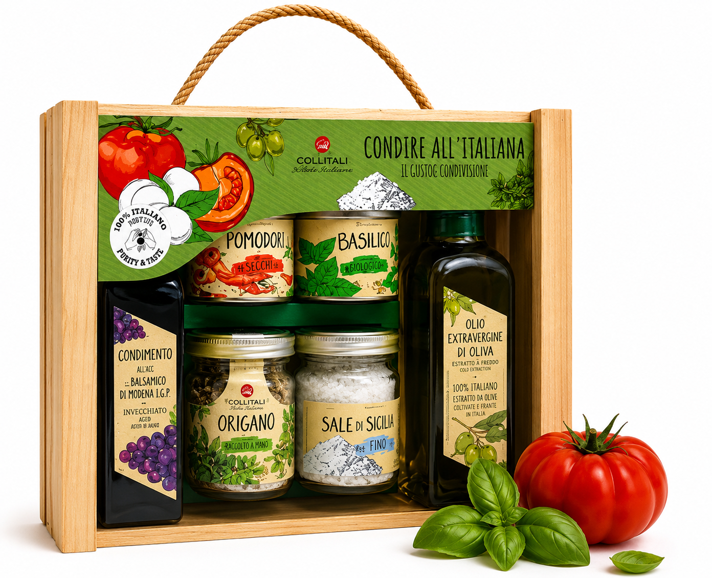 Italienisches Gourmet-Set mit Olivenöl, Balsamico & mediterranen Gewürzen
