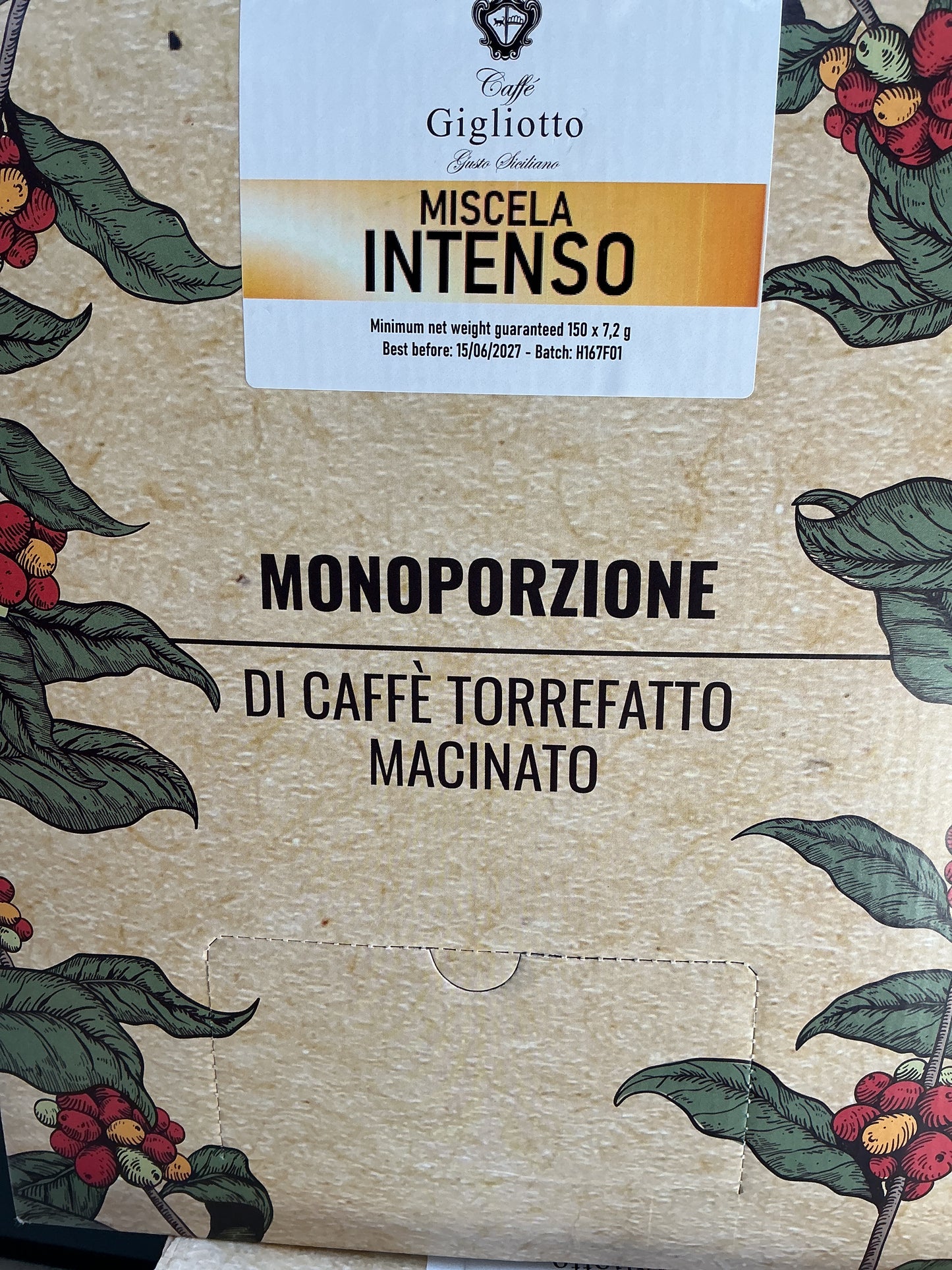 Sizilianischer Espresso/ Intenso/caffé e Ginseng Pads