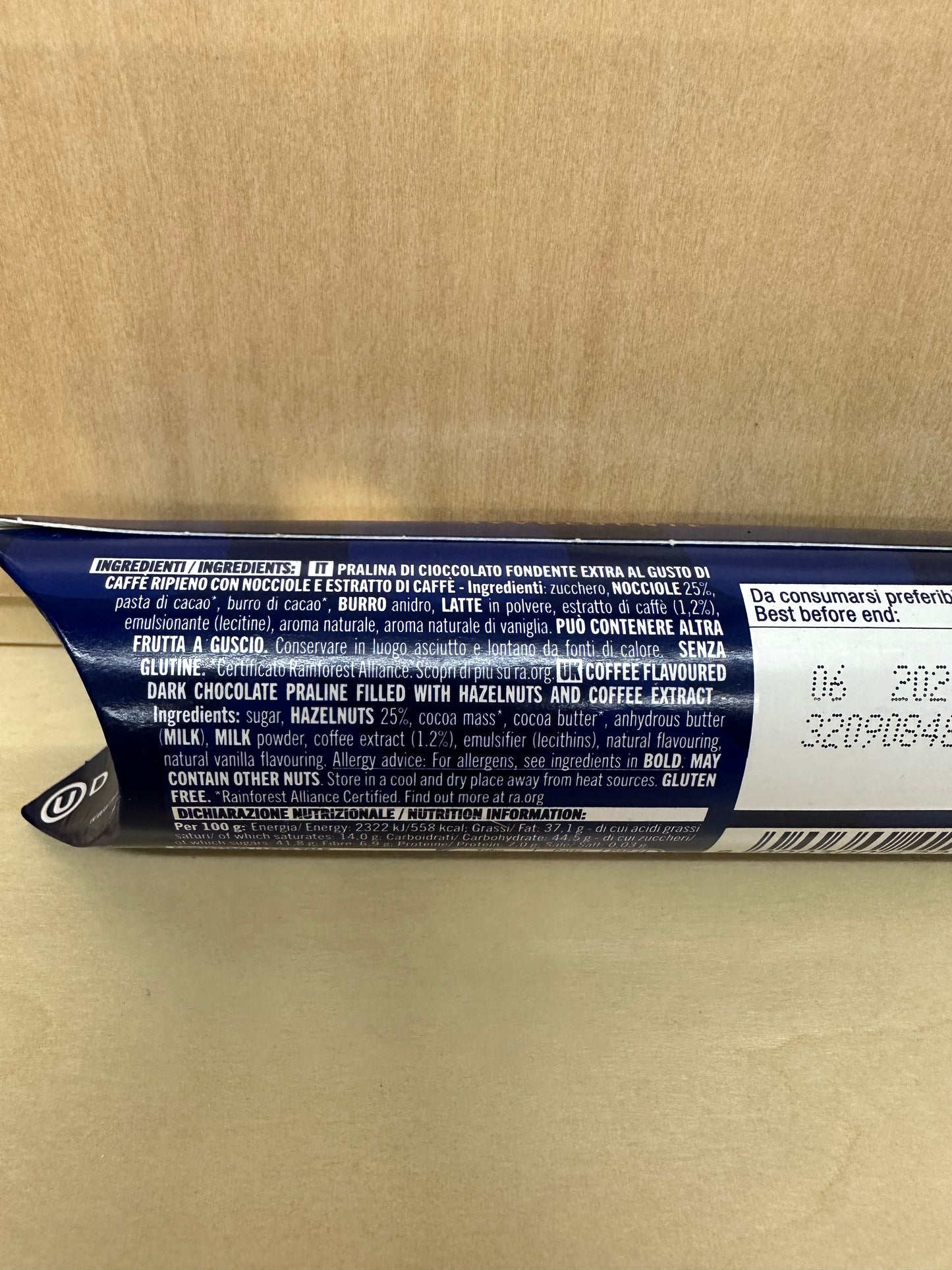 Baci Perugina Kaffee Tube 3 Stück
