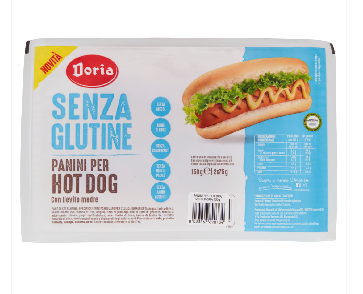 Glutenfreie Hot dogs 150 g