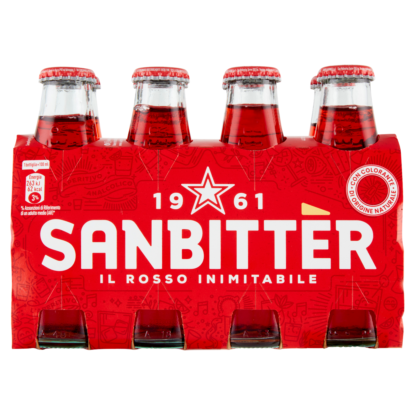San Bitter Rosso 800 ml mal 8