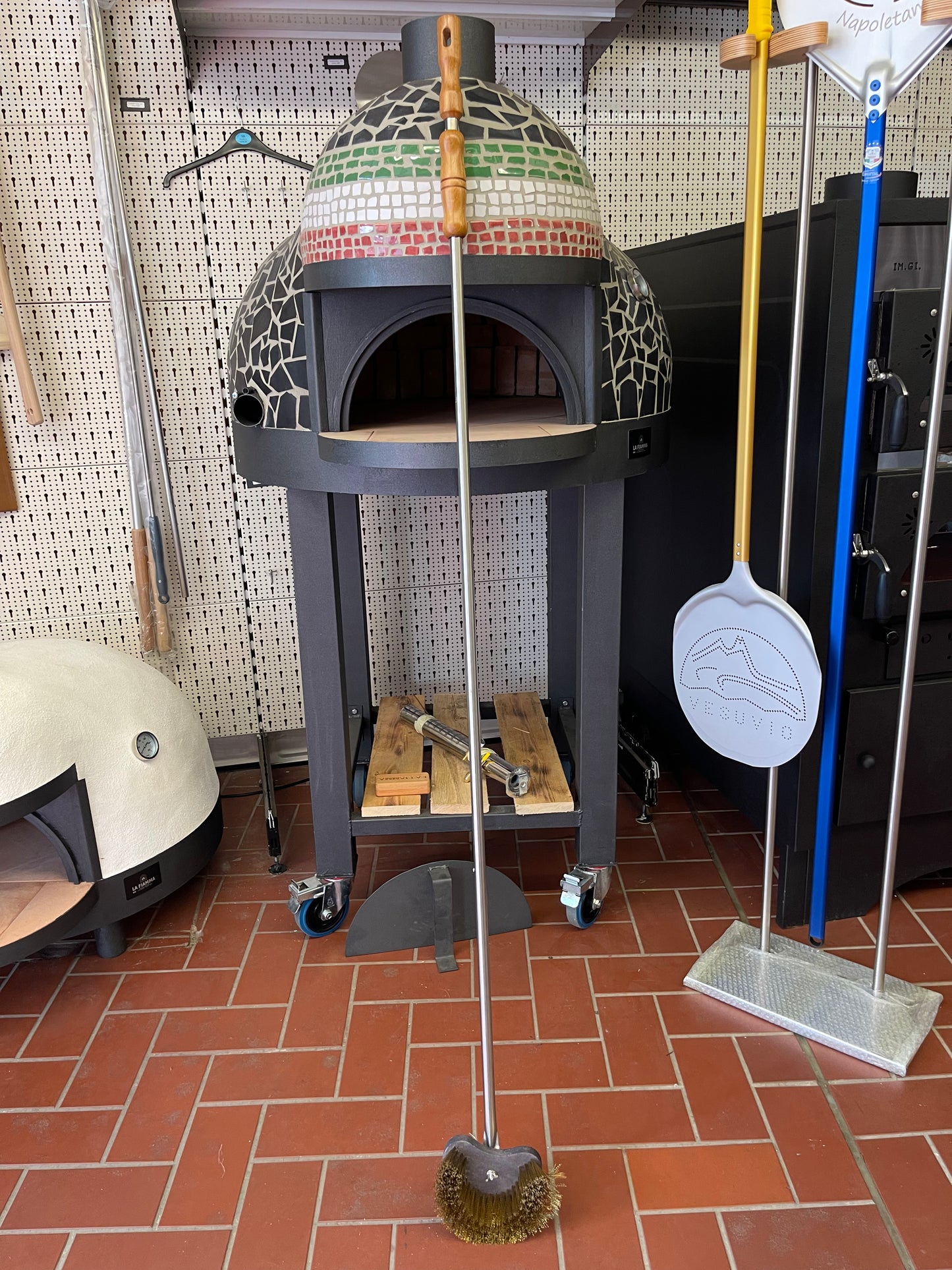 Ofenbürste mit halbrunden Kopf