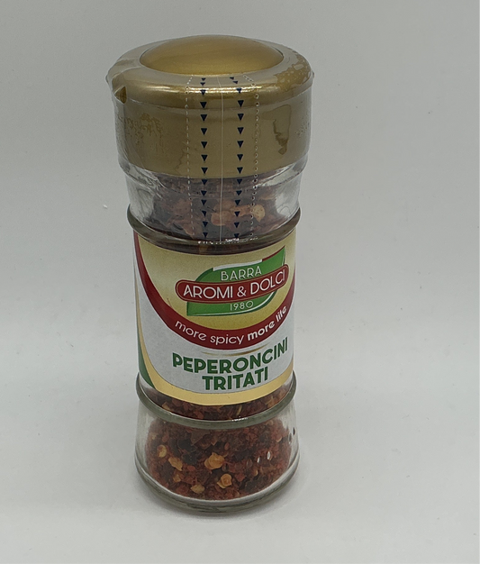 Barra Aromi&Dolci. Peperoncini Tritati. (Gehackten Chilischoten) 25g
