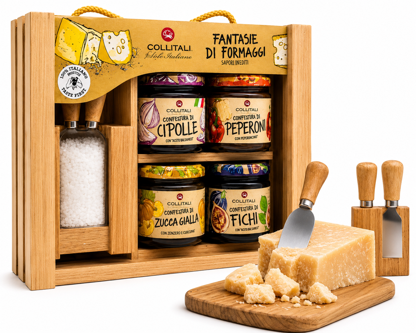 Fantasie di Formaggi Geschenkbox – Gourmet-Set für Käseliebhaber