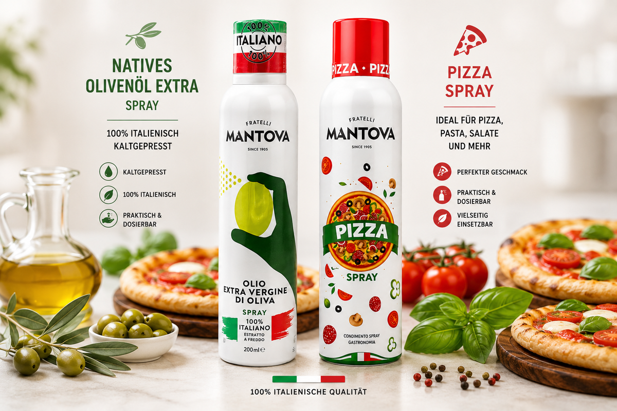 Olivenöl als Spray Extra vergine 100% Italiano/ Pizza/ Trüffel