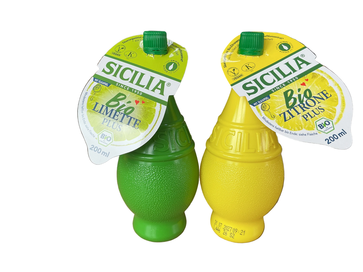 Sicilia Bio Limette Saft — Bio Zitrone Saft 200ml