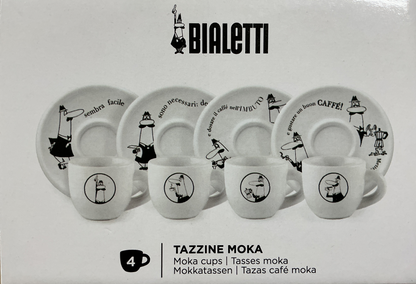 Bialetti 4set Tassen Moka