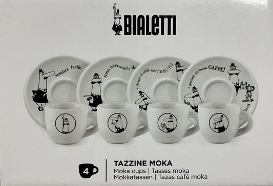 Bialetti 4set Tassen Moka
