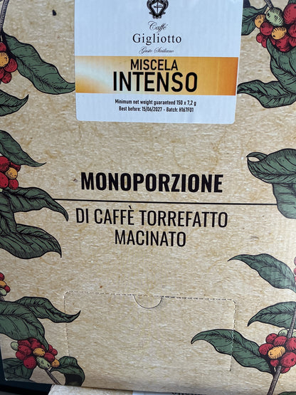 Sizilianischer Espresso/ Intenso/caffé e Ginseng  Pads
