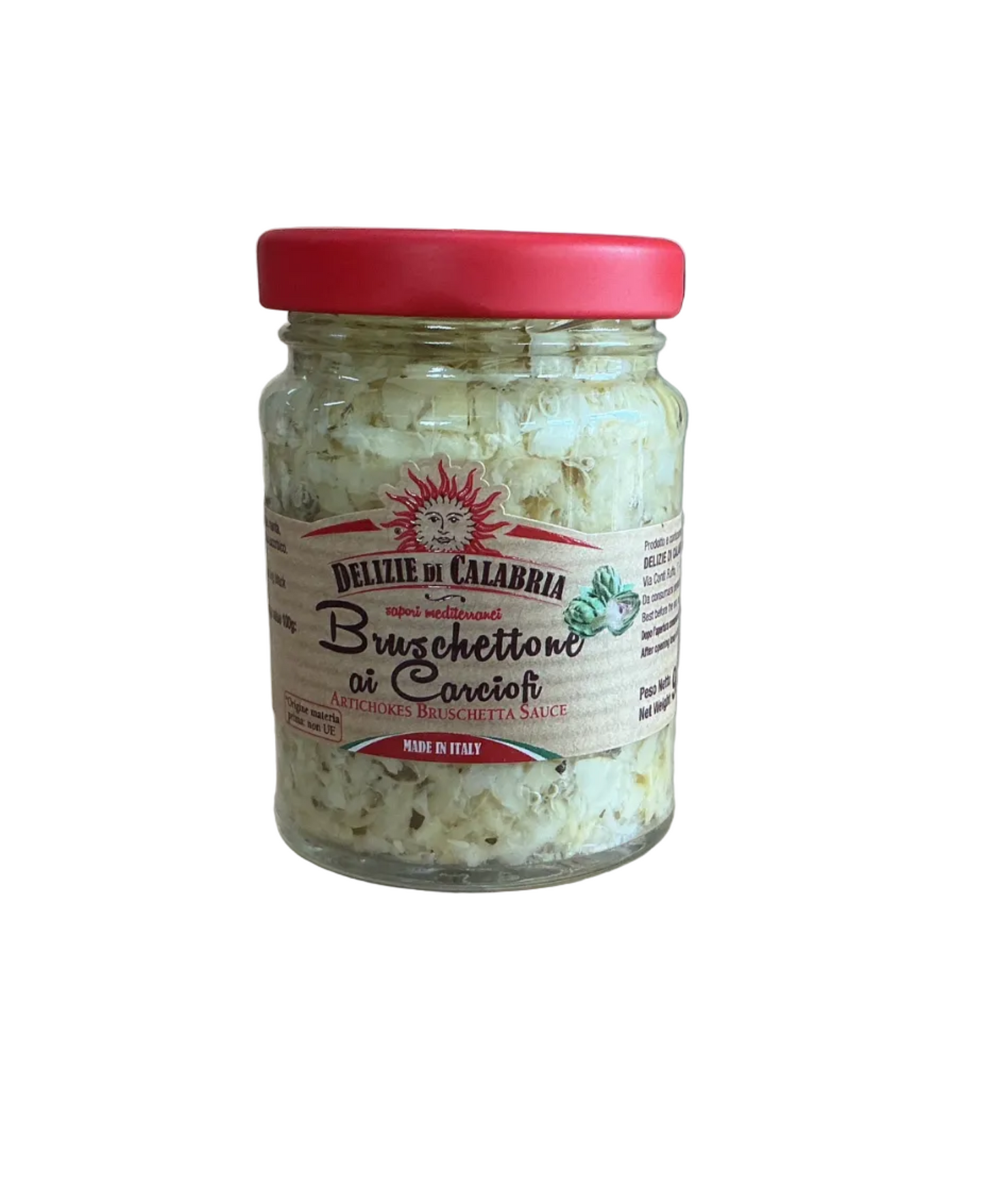 Delizie di Calabria Bruschettone di Carciofi- Pomodori secchi-Olive nere 90gr