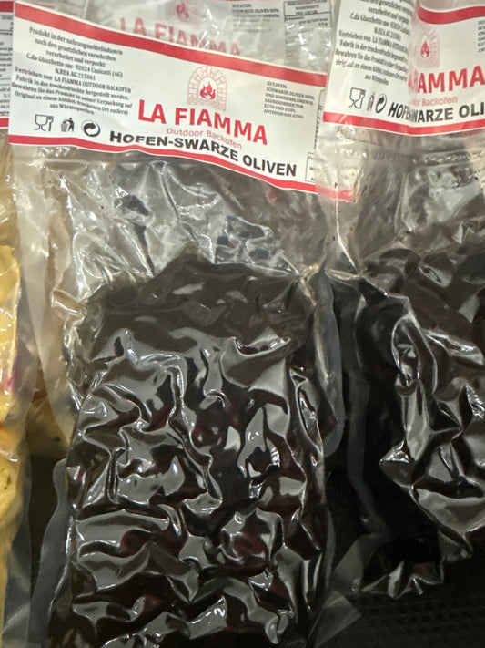 Schwarze Oliven 500 gr