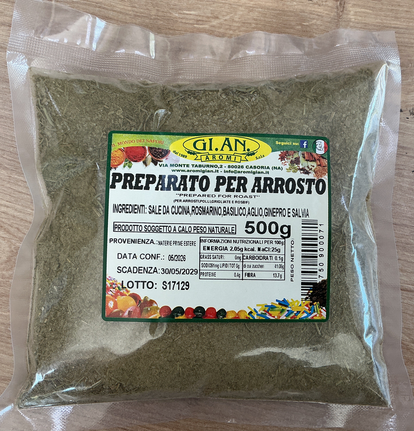 GI.AN. PREPARATO X ARROSTO 500 GR