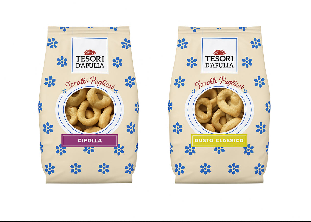 Tesori d’Apulia Taralli – Italienische Knabberei (400 g)