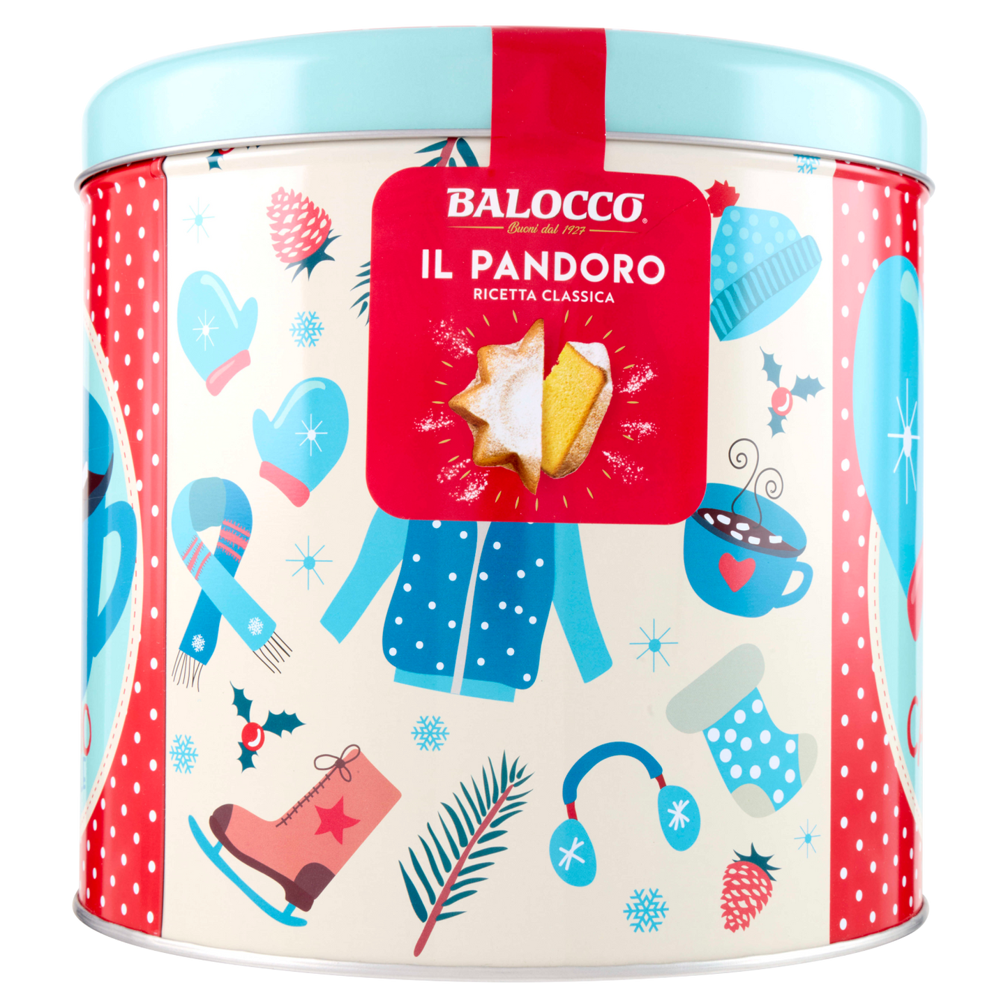 Balocco Panettone 750g confezione Natale in Latta