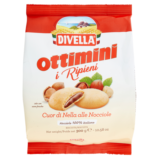 Divella Ottimini Ripieni con Crema di nocciole