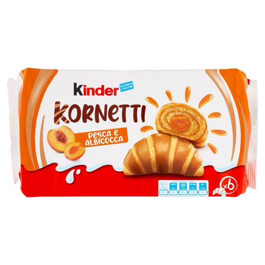 KINDER KORNETTI PESCA E ALBICOCCA 252 GR