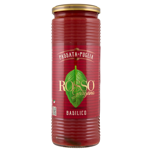 ROSSOGARGANO Passata di Pomodoro Con Basilico – 690 g