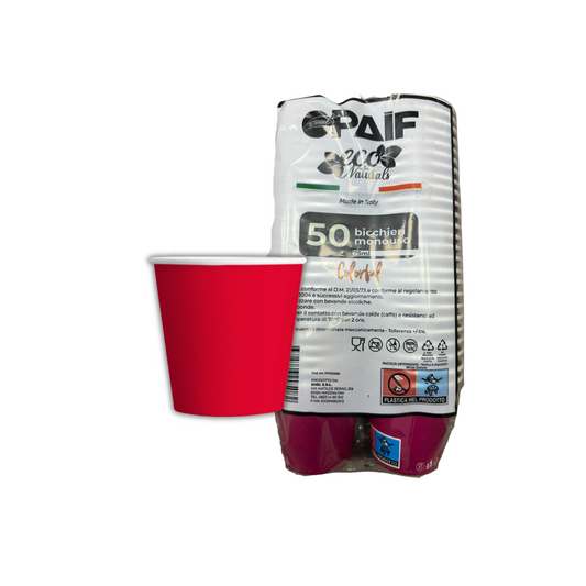 PAIF BICCHIERE CAFFE'MAGENTA 75ML 50 PZ