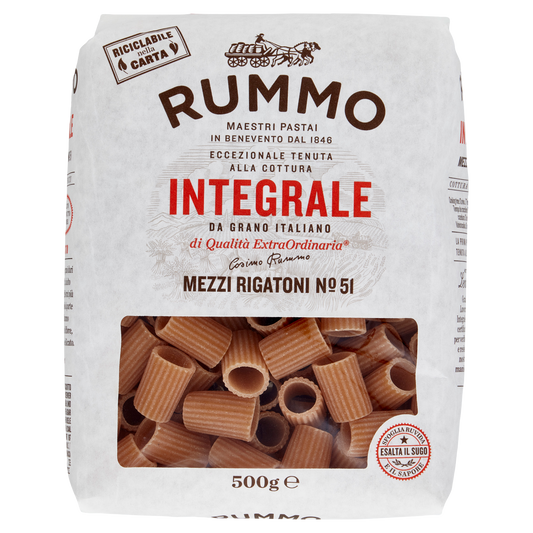 Rummo Integrale Mezzi Rigatoni n 51