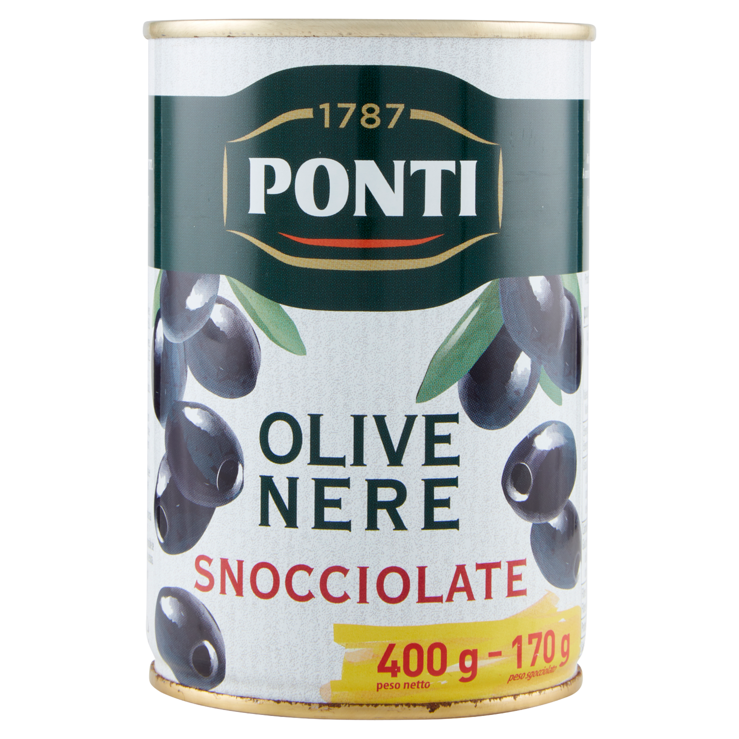 PONTI OLIVE NERE SNOCCIOLATE 400 gr