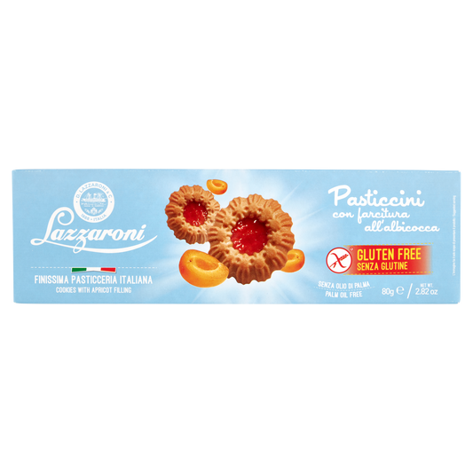 LAZZARONI PASTICCINI SENZA GLUTINE ALBICOCCA 80 GR