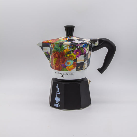 MacKenzie-Childs Espressokocher Moka Express, 3 Tassen, Bialetti