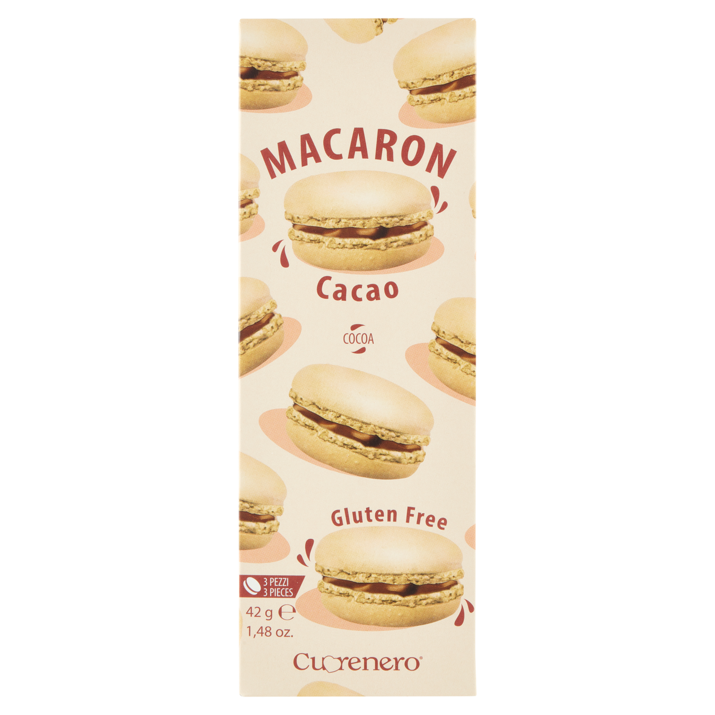 Macaron Pistazien/Cacao 42g