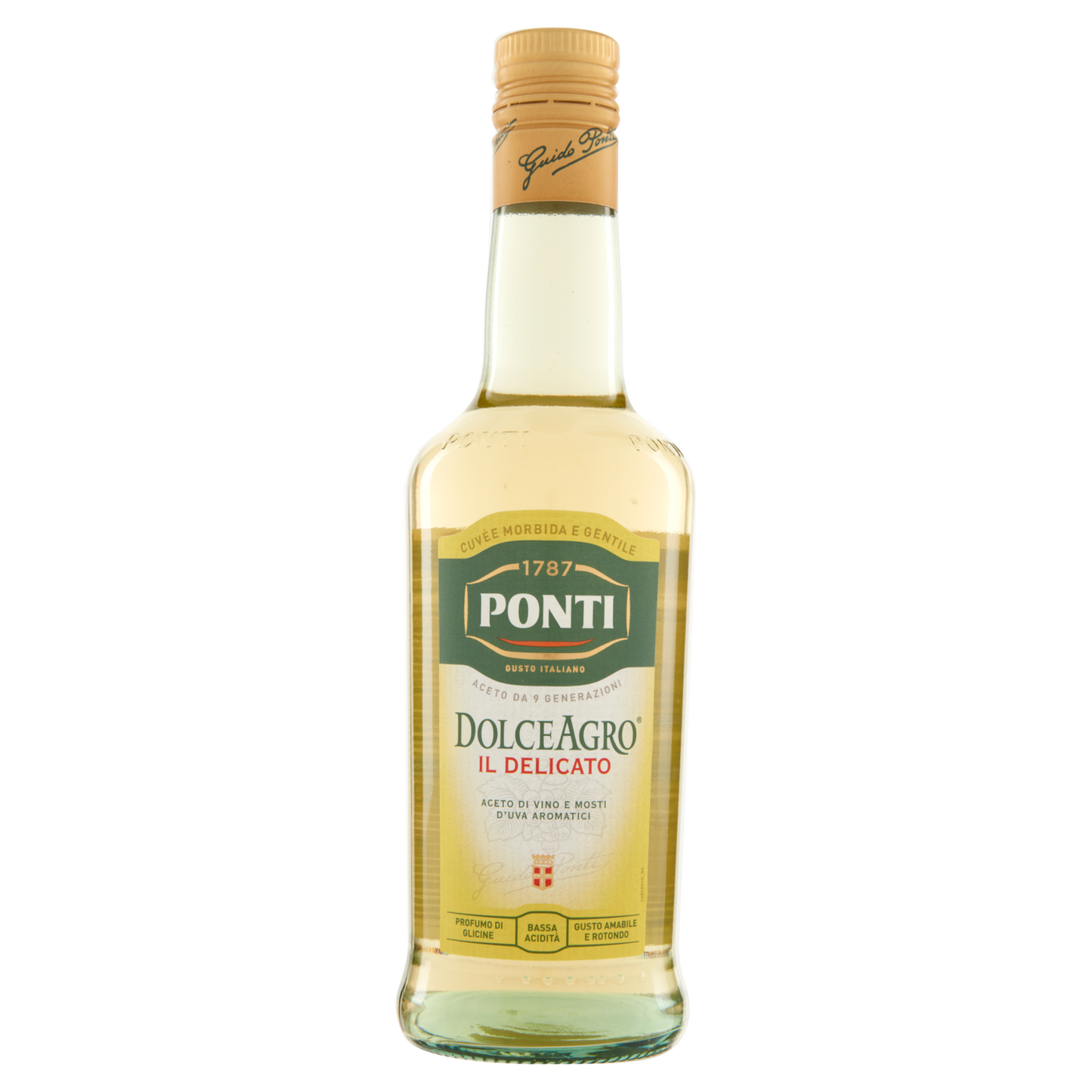 Ponti aceto Dolce Agro Delicato (Weiß,Bianco) 500 ml