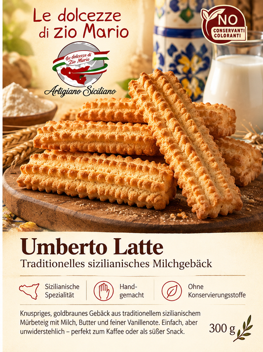 KI-gestaltetes Werbemotiv Umberto Latte